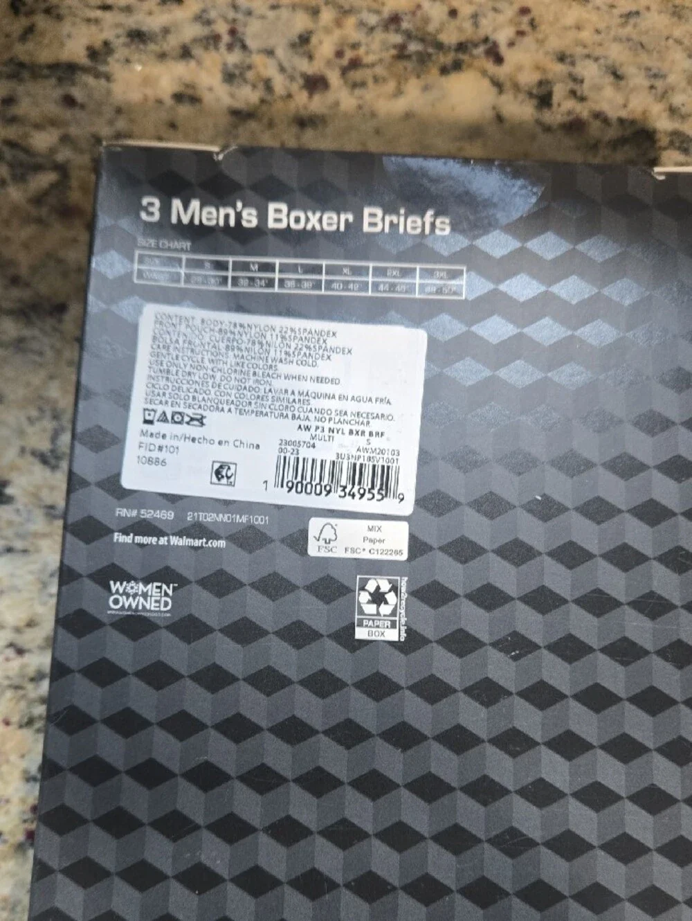 Athletic Works Men's Performance Boxer Briefs - Black & Olive (3-Pack)
